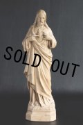 1900年代初期　フランス製　アンティーク　イエス・キリスト像　「イエスの御心」 美品　高32ｃｍ　970ｇ