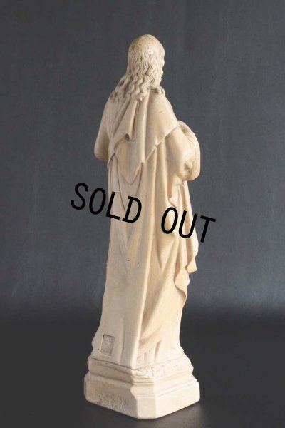 画像3: 1900年代初期　フランス製　アンティーク　イエス・キリスト像　「イエスの御心」 美品　高32ｃｍ　970ｇ
