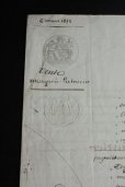 画像2: 1849年　フランスの古文書　アンティーク・マニュスクリ　枯れたインク　美しい手書き文字　見開き1枚　4ページ (2)