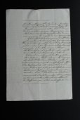 画像2: 1897年　フランスの古文書　アンティーク・マニュスクリ　枯れたインク　美しい手書き文字　見開き1枚　4ページ (2)