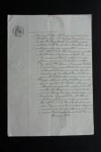 画像1: 1897年　フランスの古文書　アンティーク・マニュスクリ　枯れたインク　美しい手書き文字　見開き1枚　4ページ (1)