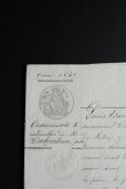 画像2: 1849年　フランスの古文書　アンティーク・マニュスクリ　枯れたインク　美しい手書き文字　見開き1枚　2ページ (2)