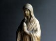 画像5: 奇跡の泉ルルド　アンティーク　マリア像　何とも優しいお顔のマリア様　大きな金属製　39cm　2130g　フランス製　1800年代後期 (5)