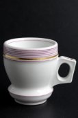 画像2: アンティーク　Brulot　ブリュロカップ　白磁に金彩＆ピンクのライン　1900年代初期　フランス製 (2)