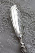 画像3: 美品　ヴィクトリアン　アンティークシルバー　麦穂のマザーオブパール　純銀製　大型バターナイフ　1865年　シェフィールド　19ｃｍ (3)