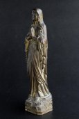 画像3: 奇跡の泉ルルド　アンティーク　マリア像　何とも優しいお顔の古銅製聖母マリア様　フランス製　1900年代初期 (3)