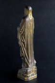 画像4: 奇跡の泉ルルド　アンティーク　マリア像　何とも優しいお顔の古銅製聖母マリア様　フランス製　1900年代初期 (4)