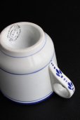 画像5: アンティーク 　クレイユ モントロー　ブリュロカップ　白磁にブルーライン　1800年代後期　フランス製 (5)