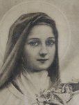 画像4: フランス製　アンティーク　聖母マリア　金彩象嵌木製額　34.5cm　×　28.6cm (4)