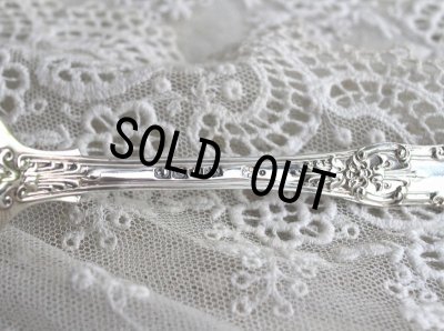 画像5: 優美クイーンズパターン ヴィクトリアン アンティークシルバー 純銀製スプーン 貴族紋章 1840年 英国ロンドン製 18.0ｃｍ