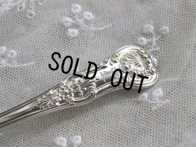 画像3: 優美クイーンズパターン ヴィクトリアン アンティークシルバー 純銀製スプーン 貴族紋章 1840年 英国ロンドン製 18.0ｃｍ