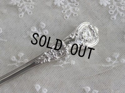 画像5: 優美クイーンズパターン ヴィクトリアン アンティークシルバー 純銀製スプーン 貴族紋章 1840年 英国ロンドン製 18.0ｃｍ