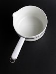 画像2: 1930年代 フランス製 アンティーク リモージュ Limoges 純白磁の美しい片手鍋 サイズ4 直径17ｃｍ 全長30.8ｃm (2)