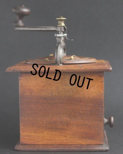 画像3: 希少　特大型　1850〜1930年　フランス製　アンティーク　プジョー　コーヒーミル　T型 クルミ材＆鋳鉄　刃はメンテナンス済の極美