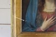 画像5: 19世紀 青いヴェールの聖母 マリア キャンバスに肉筆油彩画 金彩木製額 アンティーク 宗教絵画 イタリア フィレンツェ