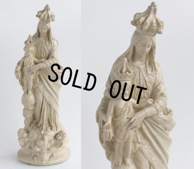 画像8: 1800年代後期 フランス製 アンティーク マリア像 勝利の聖母 Notre Dame des Victoires 全高 49.5cm 西洋宗教美術