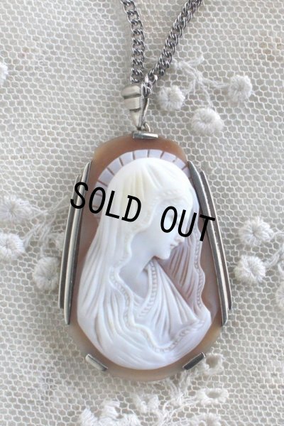 画像6: 1930年代 フランス製 アンティーク シェルカメオ 聖母マリア 細密彫り アールデコ