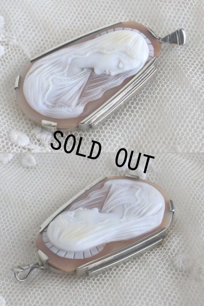 画像5: 1930年代 フランス製 アンティーク シェルカメオ 聖母マリア 細密彫り アールデコ