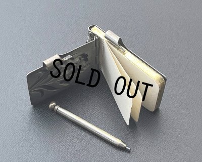 画像6: フランス アンティーク 貴婦人 舞踏会の手帳 カルネドバル アールヌーボーのアイリス 回転繰り出し式 ペンシル & 芯付