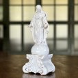 画像2: 19世紀 古白釉 ムスティエ窯 アンティーク マリア像 大型 聖心の聖母 南フランス 宗教美術 西洋骨董 古陶像
