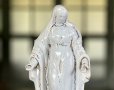 画像13: 19世紀 古白釉 ムスティエ窯 アンティーク マリア像 大型 聖心の聖母 南フランス 宗教美術 西洋骨董 古陶像