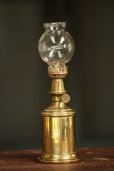画像1: 1800年代後期　フランスPARIS製　アンティーク　ピジョンオイルランプ　真鍮タンク　点灯テスト済　実用品　高 24.5ｃｍ (1)