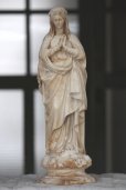 画像1: １９世紀　フランス製　薔薇冠　祈りの聖母　アンティーク　マリア像　（ 8 December 1854 ）　４４ｃｍ　２．４４kg (1)