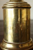画像4: 1800年代後期　フランスPARIS製　アンティーク　ピジョンオイルランプ　真鍮タンク　点灯テスト済　実用品　高 24.5ｃｍ (4)