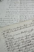 画像3: お買い得！1800/1900年代　フランスの古文書　アンティーク・マニュスクリ　枯れたインク　美しい手書き文字　2種類　2枚　8ページ (3)