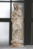 画像5: １９世紀　フランス製　薔薇冠　祈りの聖母　アンティーク　マリア像　（ 8 December 1854 ）　４４ｃｍ　２．４４kg (5)