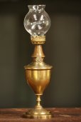 画像1: 1800年代後期　フランスPARIS製　アンティーク　ピジョンオイルランプ　真鍮タンク　点灯テスト済　実用品　高 27.0ｃｍ (1)