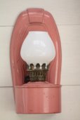 画像1: お買い得　アンティーク　ケリー　オイルランプ　ベイビーピンクの壁掛け可能タイプ　1930年代　イギリス製 (1)