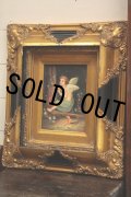 英国ロンドンCarvers & Gilders　エンジェル（天使）キャンバスに油彩画 豪華な金彩額　額サイズ：36.0×31.3×厚5.5ｃｍ