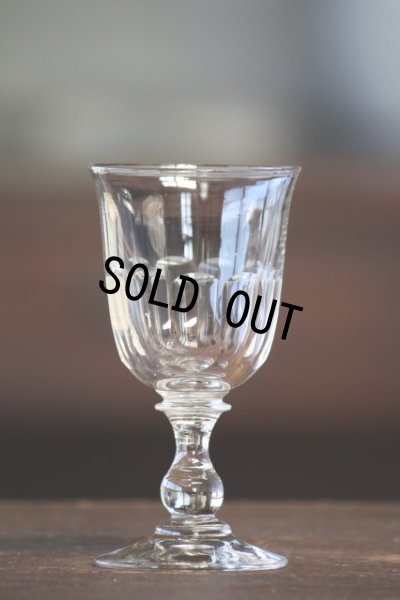 画像1: 1900年代初期 オールドバカラ フランス製 アンティーク ワイングラス クリスタルガラス 口径6.2ｃｍ　全高11.7ｃｍ