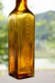 画像2: アンティーク　W.P.BRANSON　COFFEEボトル　ライトアンバー　ロゴ入りボトル　H 17.7cm　イギリス製　1900年代初期 (2)