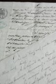 画像4: 1800年代　フランスの古文書　アンティーク・マニュスクリ　枯れたインク　美しい手書き文字　2種類　2枚　5ページ (4)