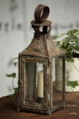 画像1: フレンチアンティーク　絶妙の枯れ具合　ティン製　キャンドル・ランタン　扉付き　1900年代初期　フランス製　高 29ｃｍ (1)