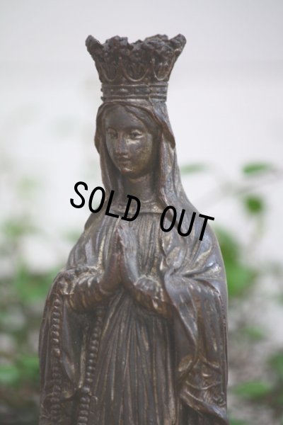 画像1: 奇跡の泉　ルルド　アンティーク　聖母マリア像　優しいオーラ　1900年代初期　フランス製　高 26ｃｍ　963ｇ