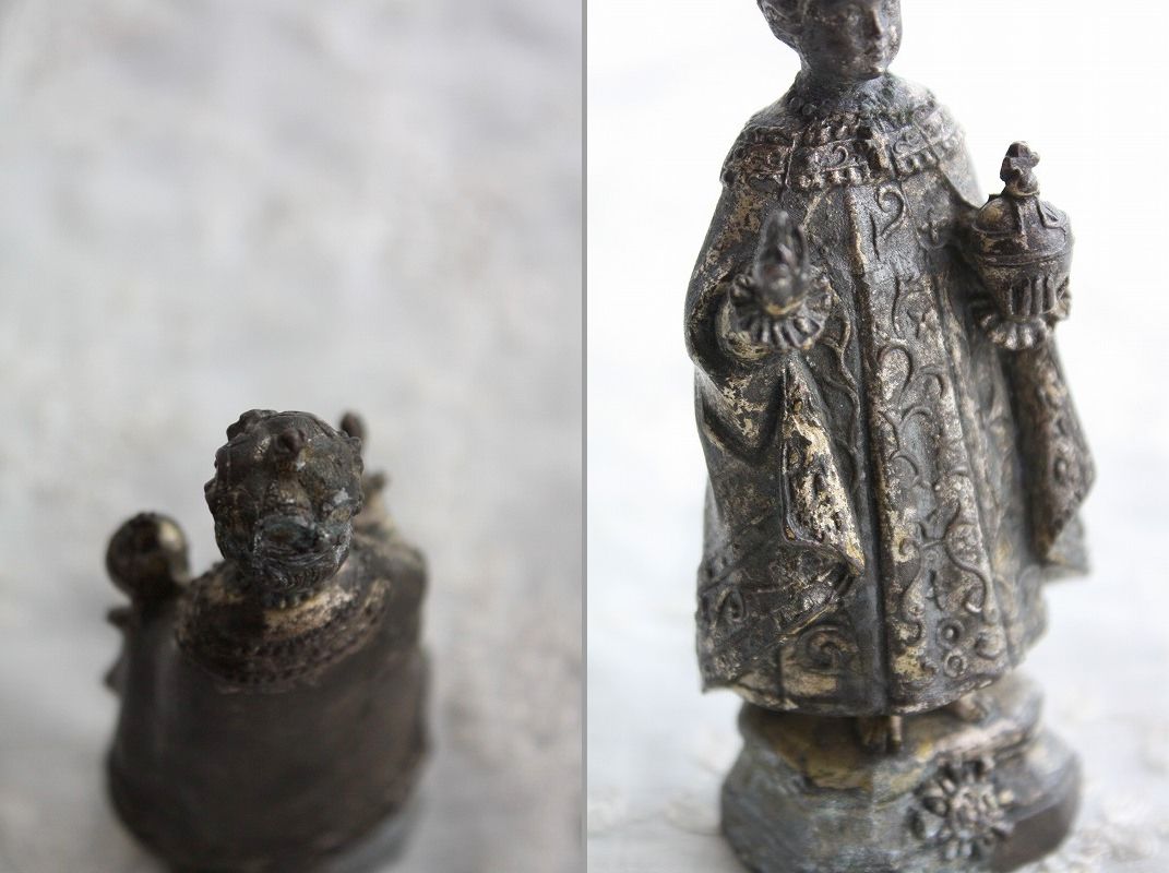 1900年代初期 フランス製 アンティーク 幼いイエスキリスト像 小振りながらも思わず見入ってしまうような素晴らしい逸品です 11.5cm