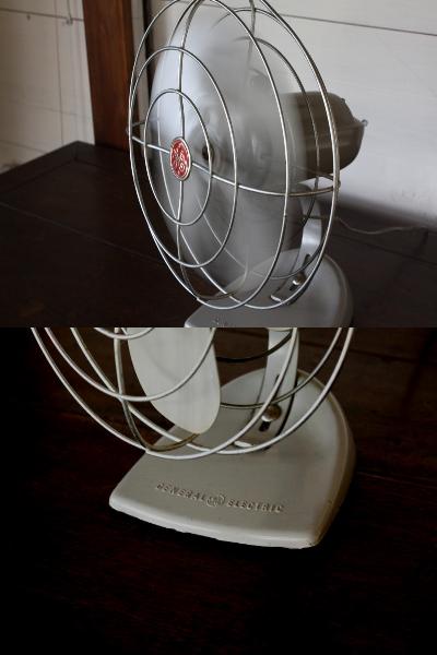 完動品！ 1950年代 米国ゼネラル・エレクトリック社 扇風機 （首振りOK・壁掛け可）ミッドセンチュリー - ノッティン アンティークス