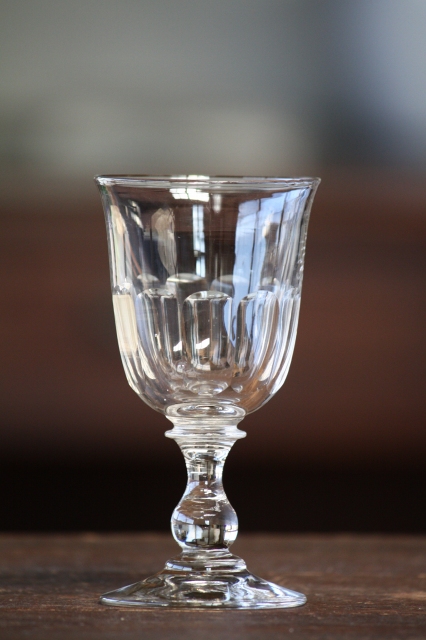1900年代初期 オールドバカラ フランス製 アンティーク ワイングラス クリスタルガラス 口径6.2ｃｍ　全高11.7ｃｍ
