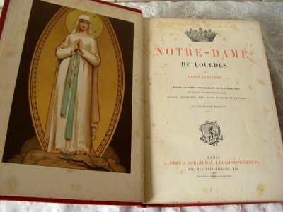 画像1: 1899年フランス製★奇跡の泉ルルド、マリア出現を綴った豪華書籍　