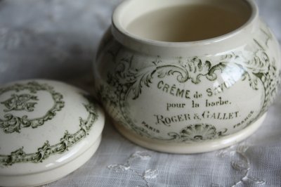 画像3: 希少な美品　ROGER&GALLET （ロジェガレ）クリームサボン　アンティークポット　Sarreguemines窯　1900年代初期　フランス　PARIS