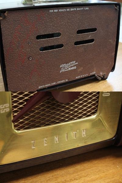 美品 1950年代 アメリカ製 ゼニス（ZENITH）真空管ラジオ H-615 
