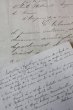 画像3: 1800年代　フランスの古文書　アンティーク・マニュスクリ　枯れたインク　美しい手書き文字　2種類　2枚　6ページ (3)