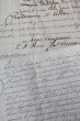 画像3: 1800年代　フランスの古文書　アンティーク・マニュスクリ　枯れたインク　美しい手書き文字　2種類　2枚　3ページ (3)