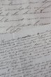 画像3: 1800年代　フランスの古文書　アンティーク・マニュスクリ　枯れたインク　美しい手書き文字　2種類　2枚　6ページ (3)