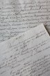 画像3: 1800年代　フランスの古文書　アンティーク・マニュスクリ　枯れたインク　美しい手書き文字　2種類　2枚　6ページ (3)