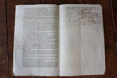 画像3: 1800年代　フランスの古文書　アンティーク・マニュスクリ　枯れたインク　美しい手書き文字　3種類　3枚　