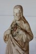 画像1: 1900年代中期　フランス製　ヴィンテージ　イエス・キリスト像　「イエスの御心」 石膏像　高 26.0ｃｍ　607ｇ (1)